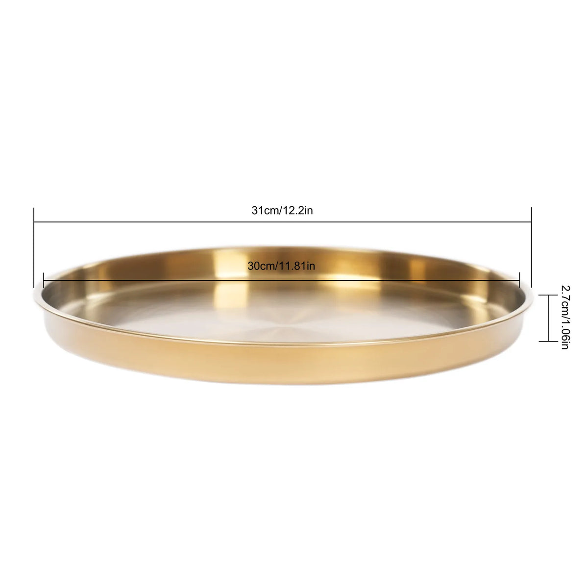 6Pcs Round Serving Trays