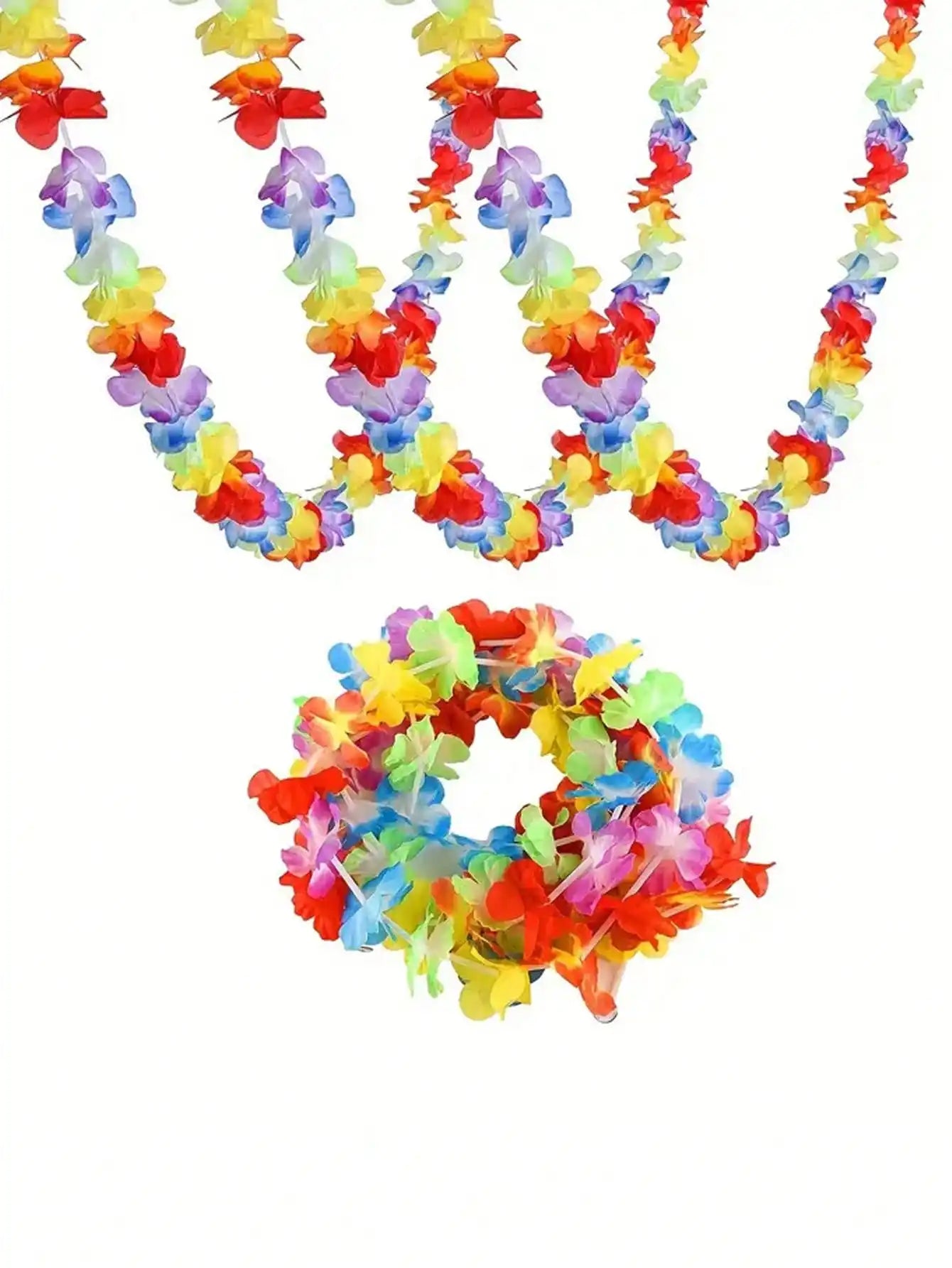 Floral Hawaiian Garland Banner Decor