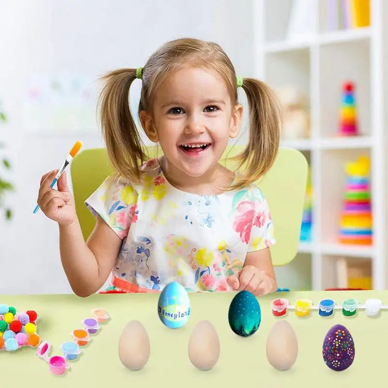 Unpainted Wooden Eggs