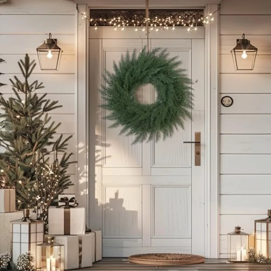 24 Inch Christmas Cedar Cypress Wreath