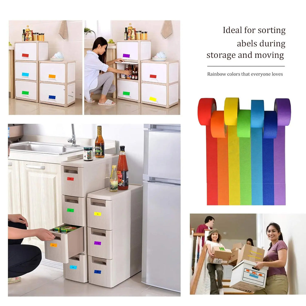 Rainbow Colored Masking Tape