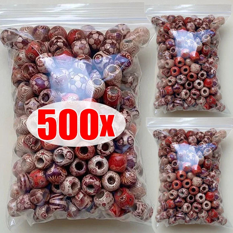 Wood Beads For Hair
