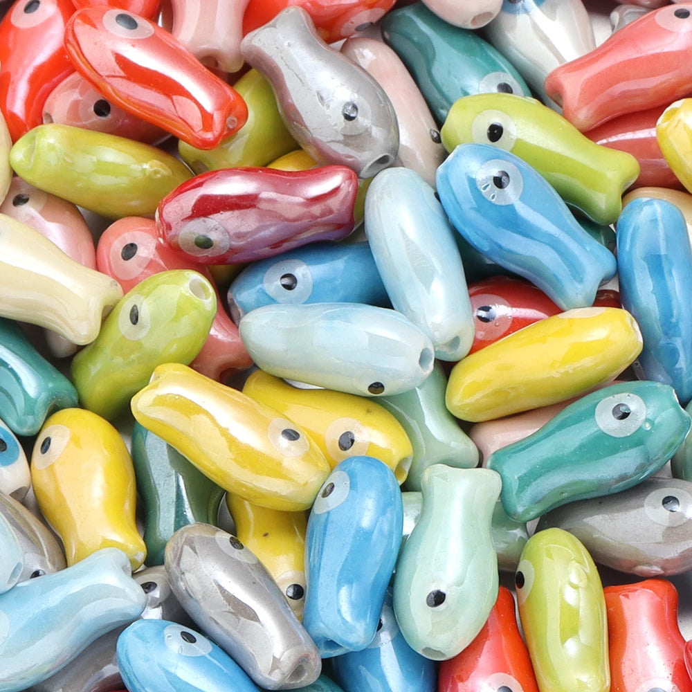 Small Fish Ceramic Beads