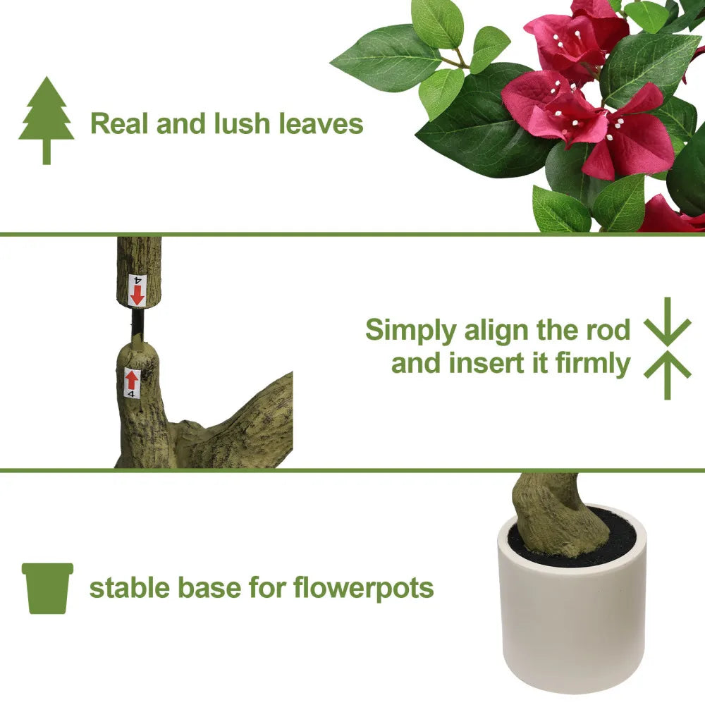 7FT Artificial Bougainvillea Tree