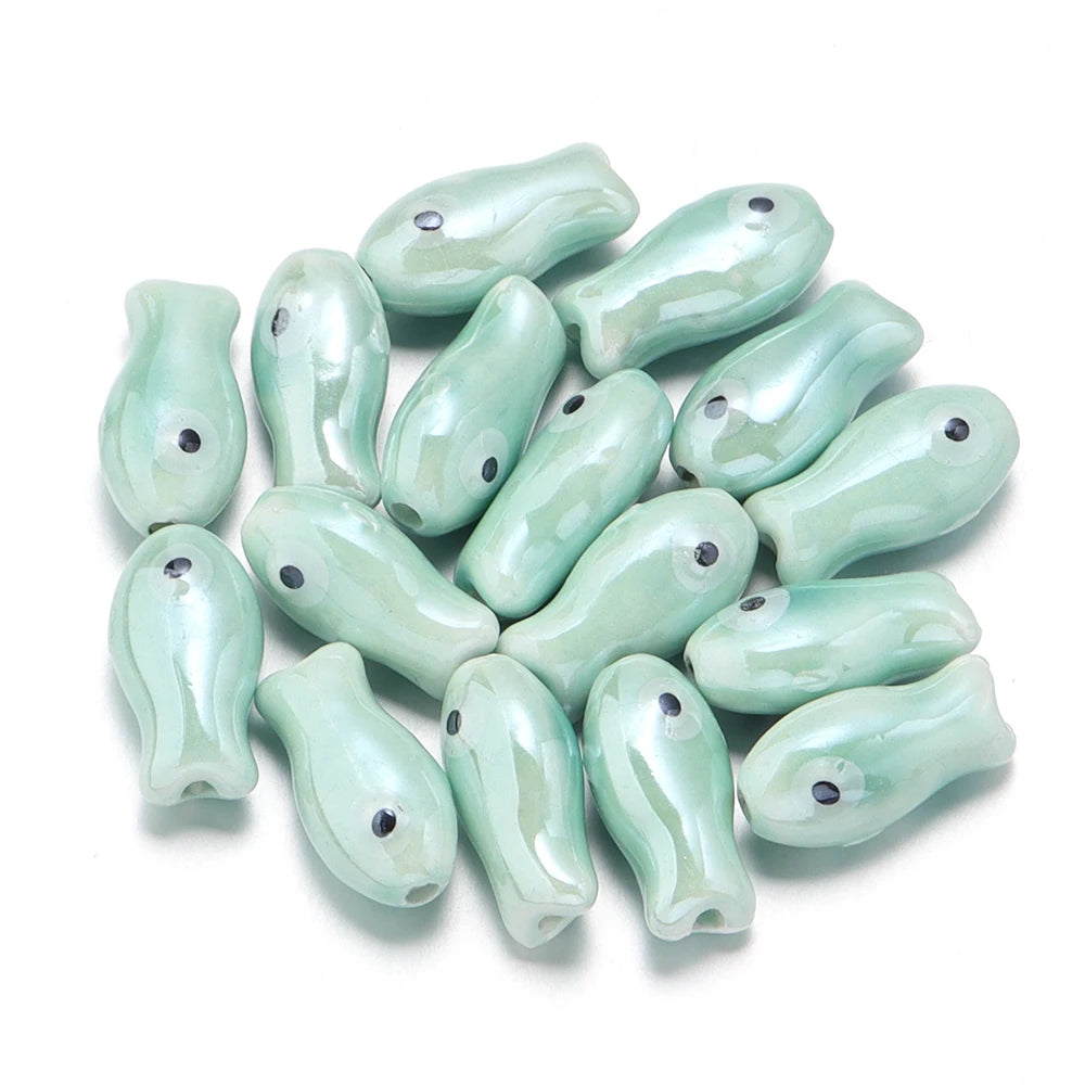 Small Fish Ceramic Beads