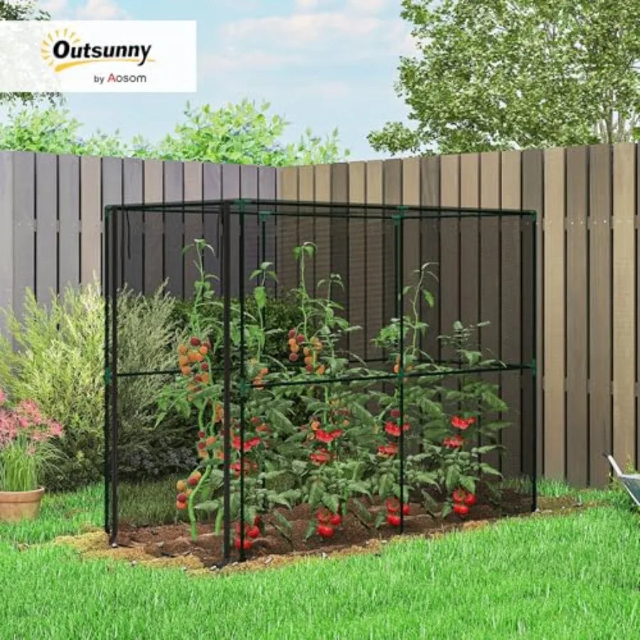 Outdoor garden cage for vegetables, flowers