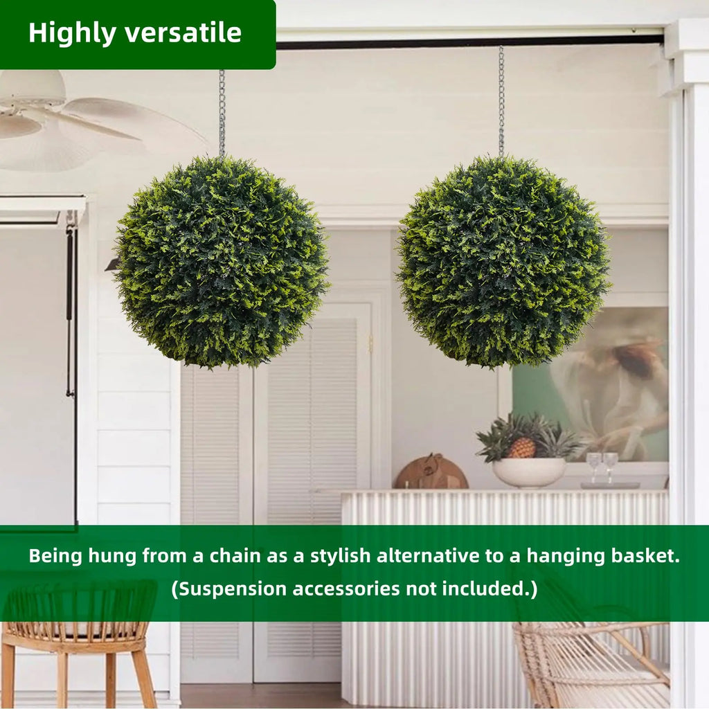 Set of 2 Topiary Balls