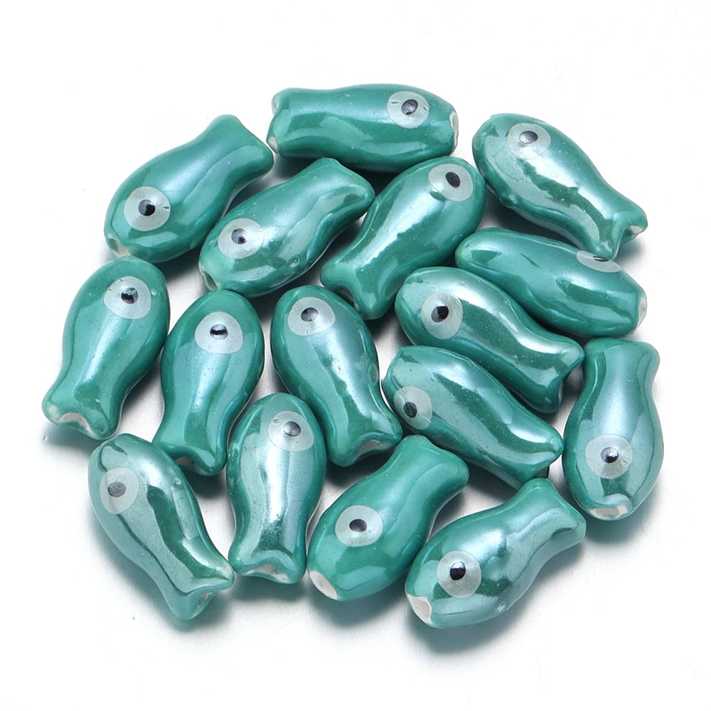 Small Fish Ceramic Beads