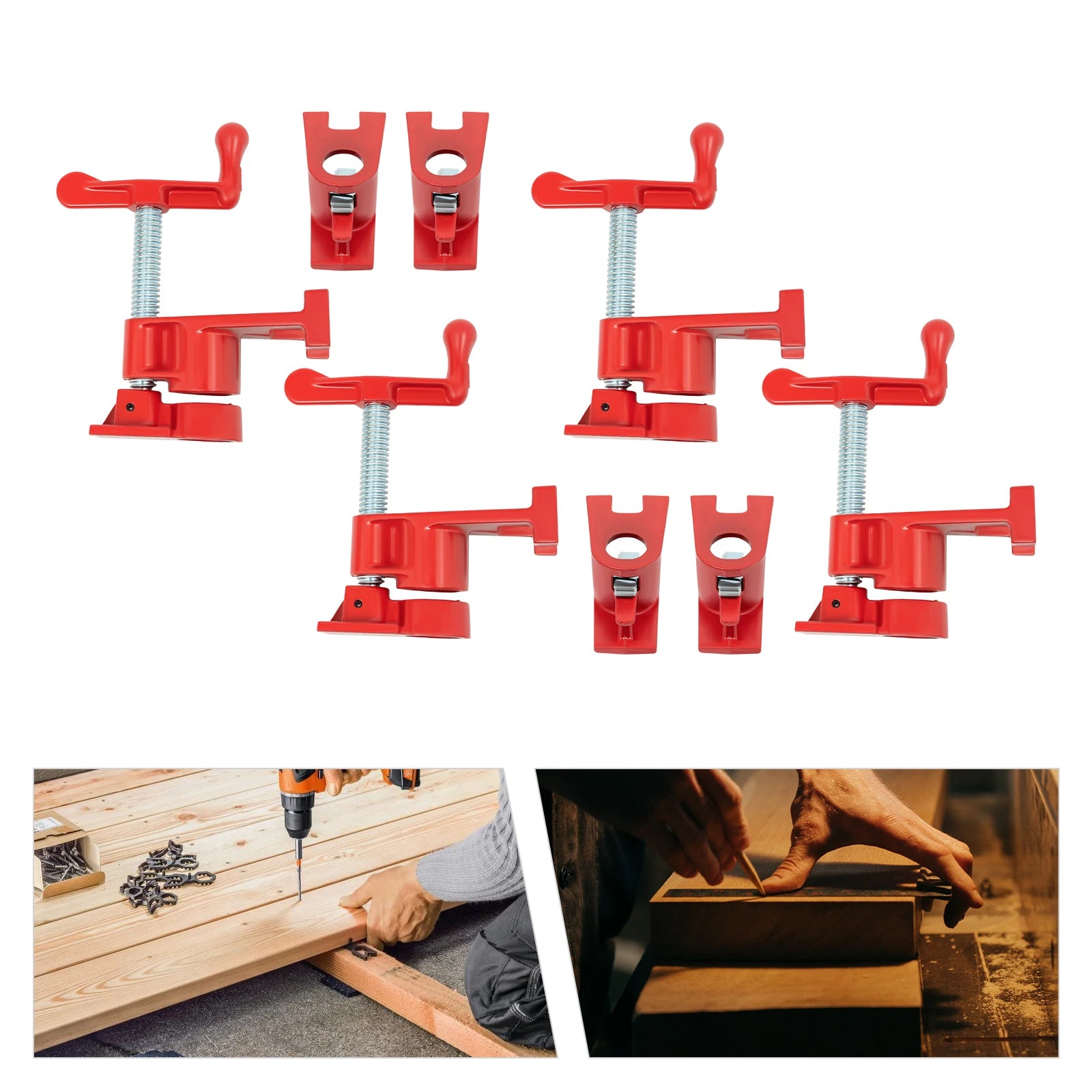 Wood Gluing Pipe Clamp Set