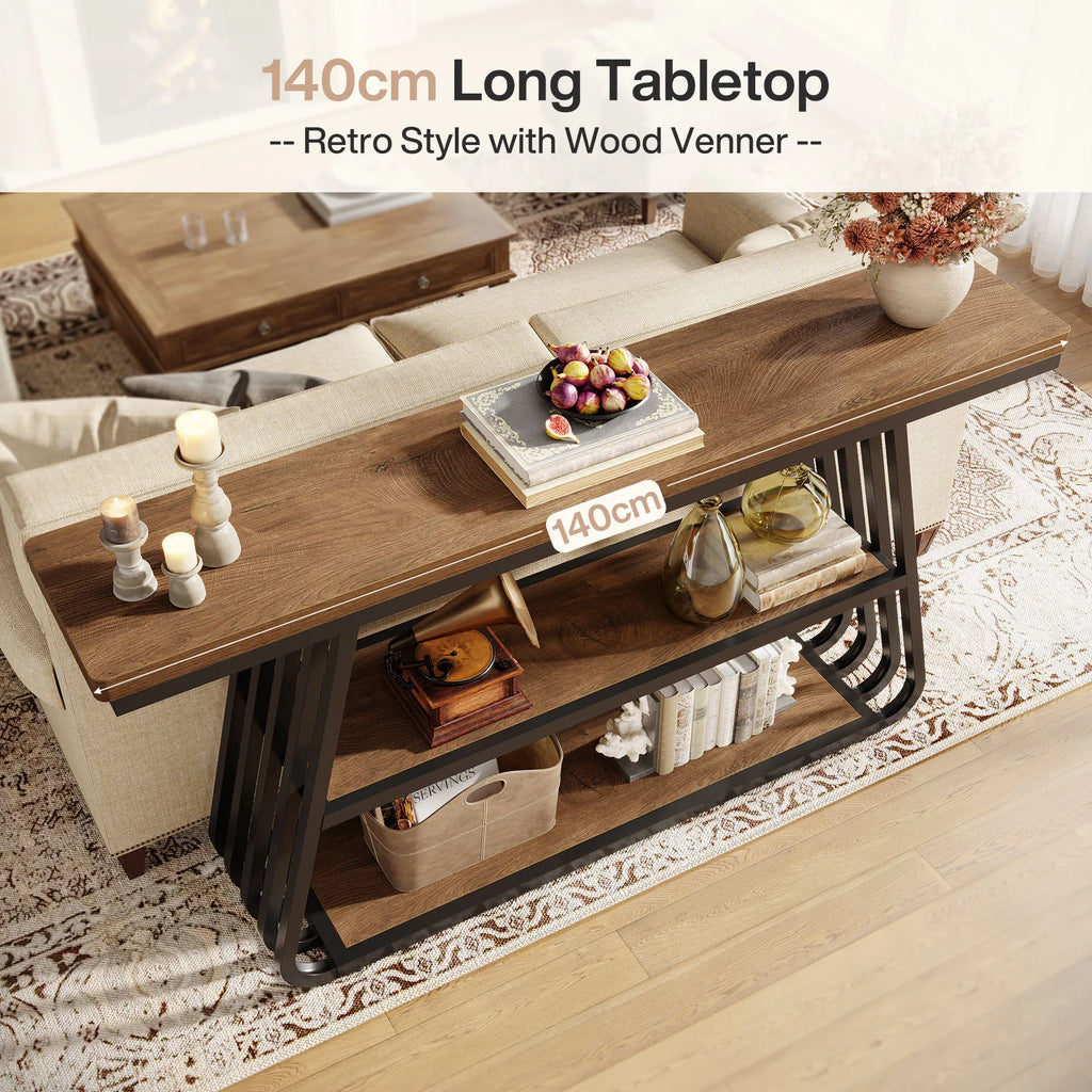 Tribesigns Entryway Table with Shelves