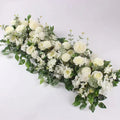 White Rose Artificial Flower Row