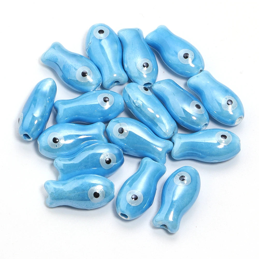 Small Fish Ceramic Beads