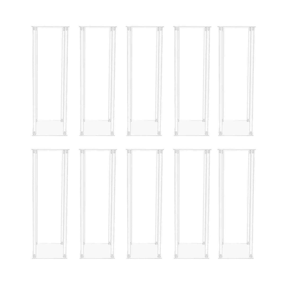 10Pcs Acrylic Vase Wedding Flower Stands