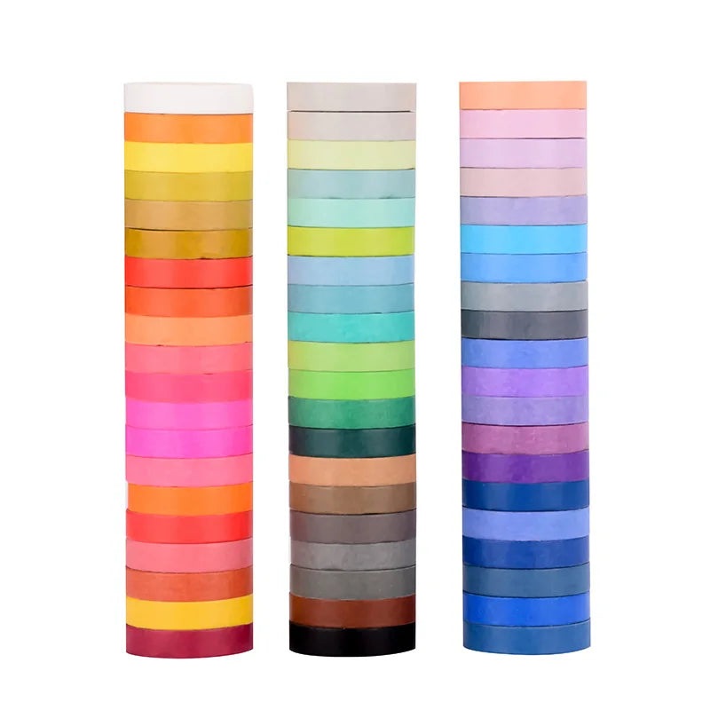 Rainbow Colored Washi Tape Set