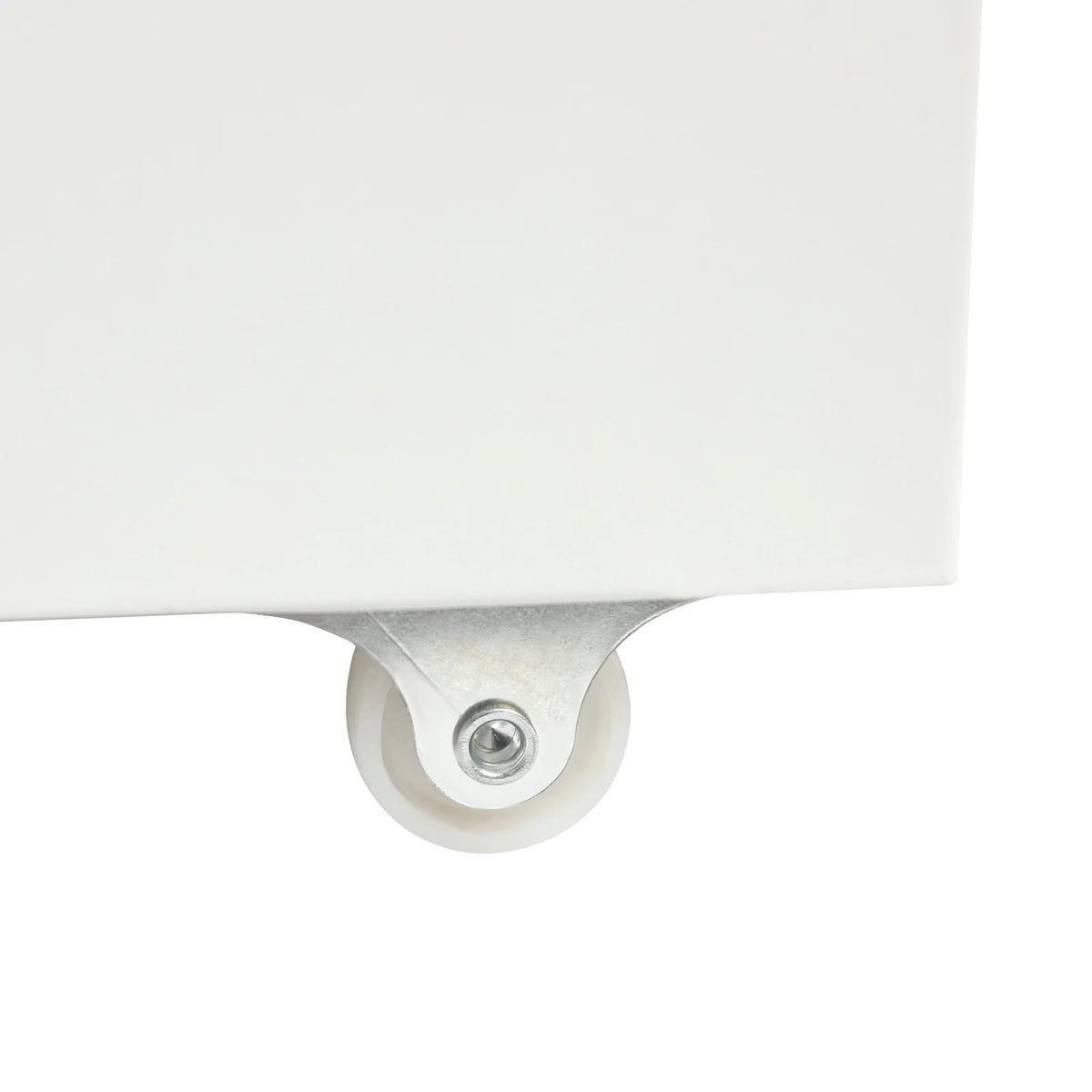 White 6 Drawer File Cabinet with Wheels