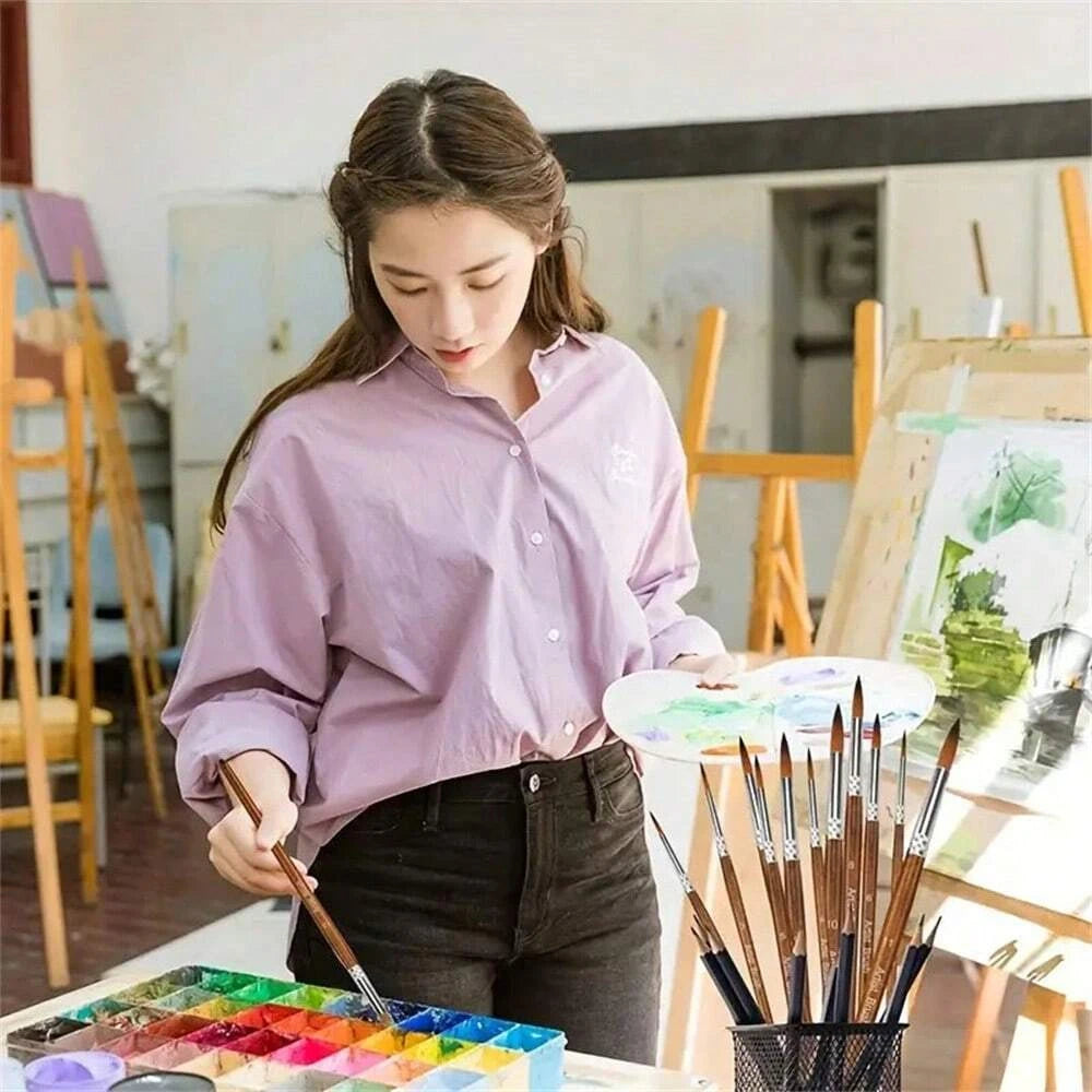 Nylon Paint Brush Set
