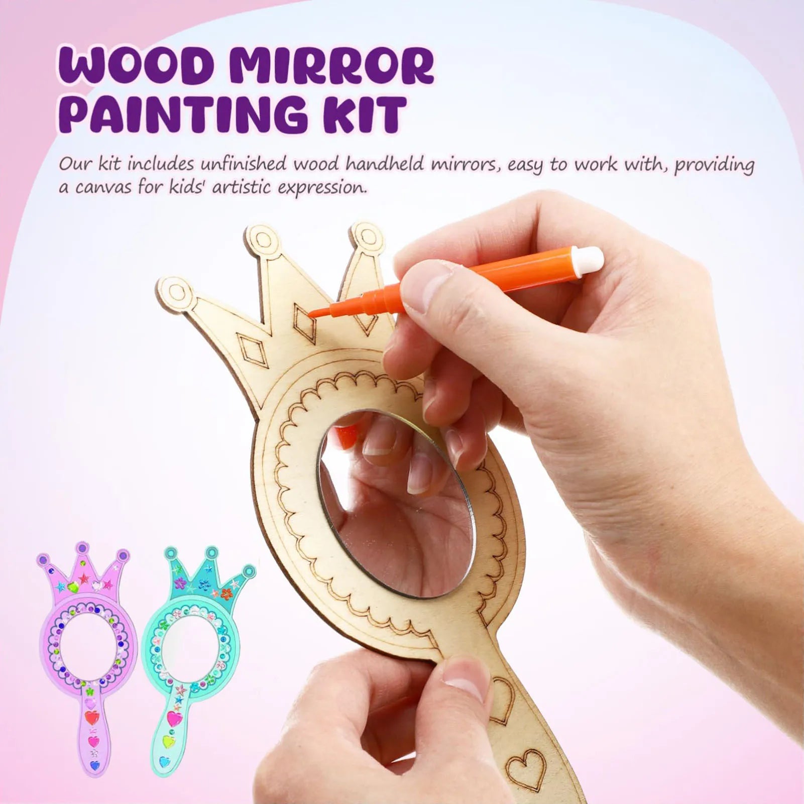 Wooden Mirror Craft Kit