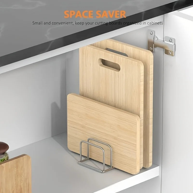Pot Lid and Cutting Board Organizer
