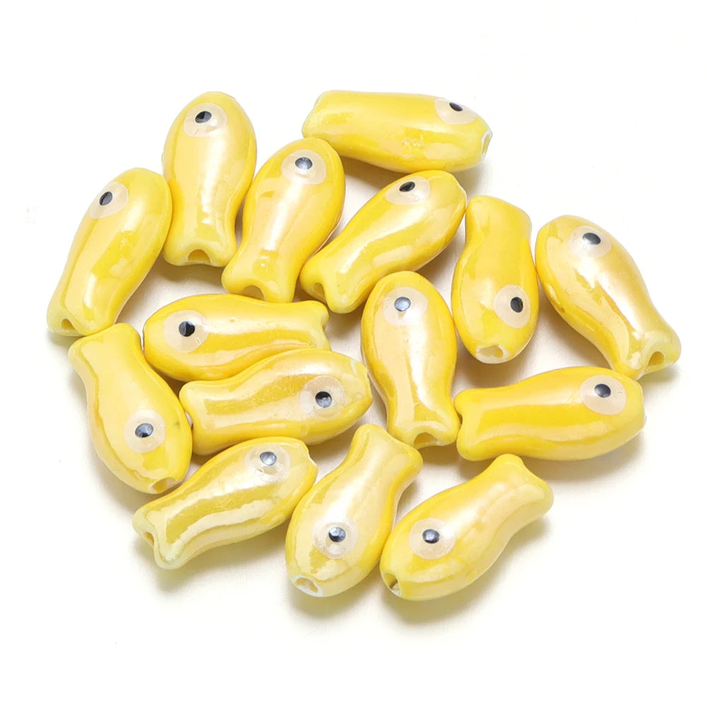 Small Fish Ceramic Beads