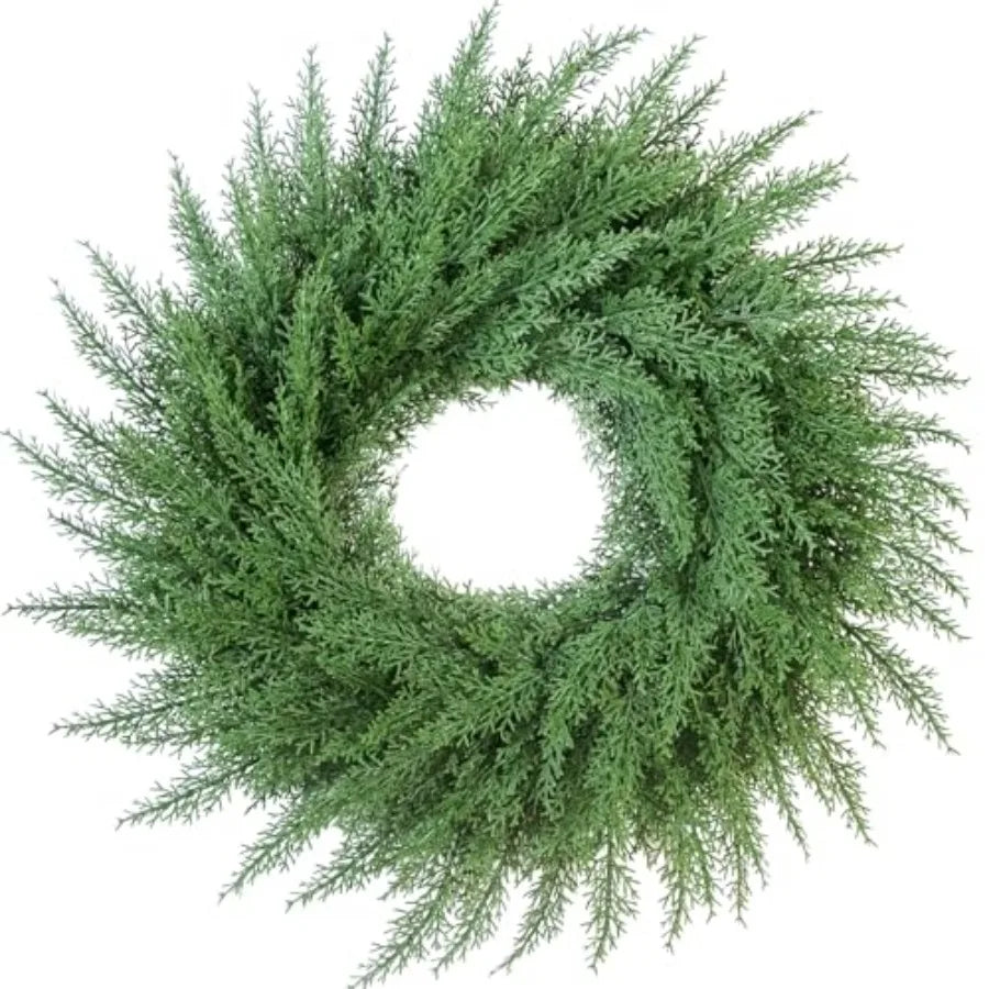 24 Inch Christmas Cedar Cypress Wreath