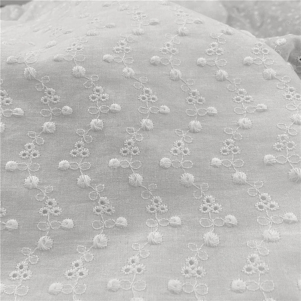 Embroidery Lace Cotton Fabric