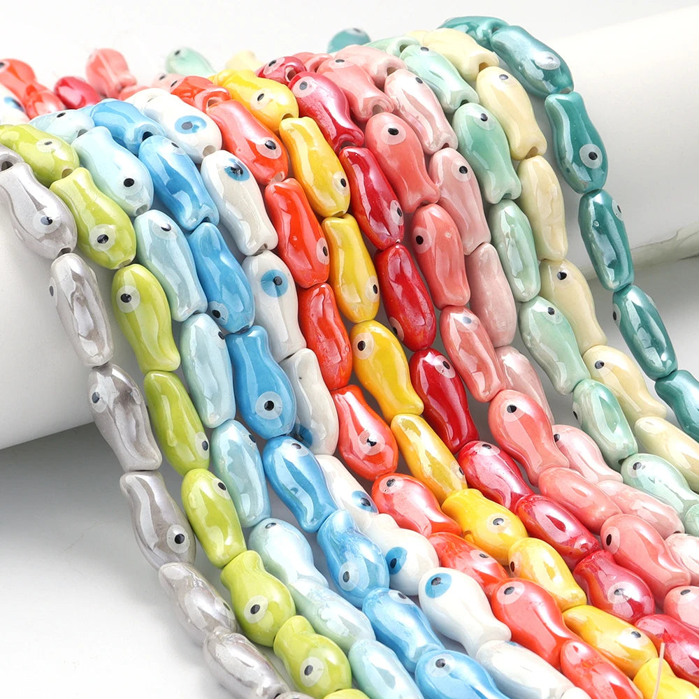 Small Fish Ceramic Beads