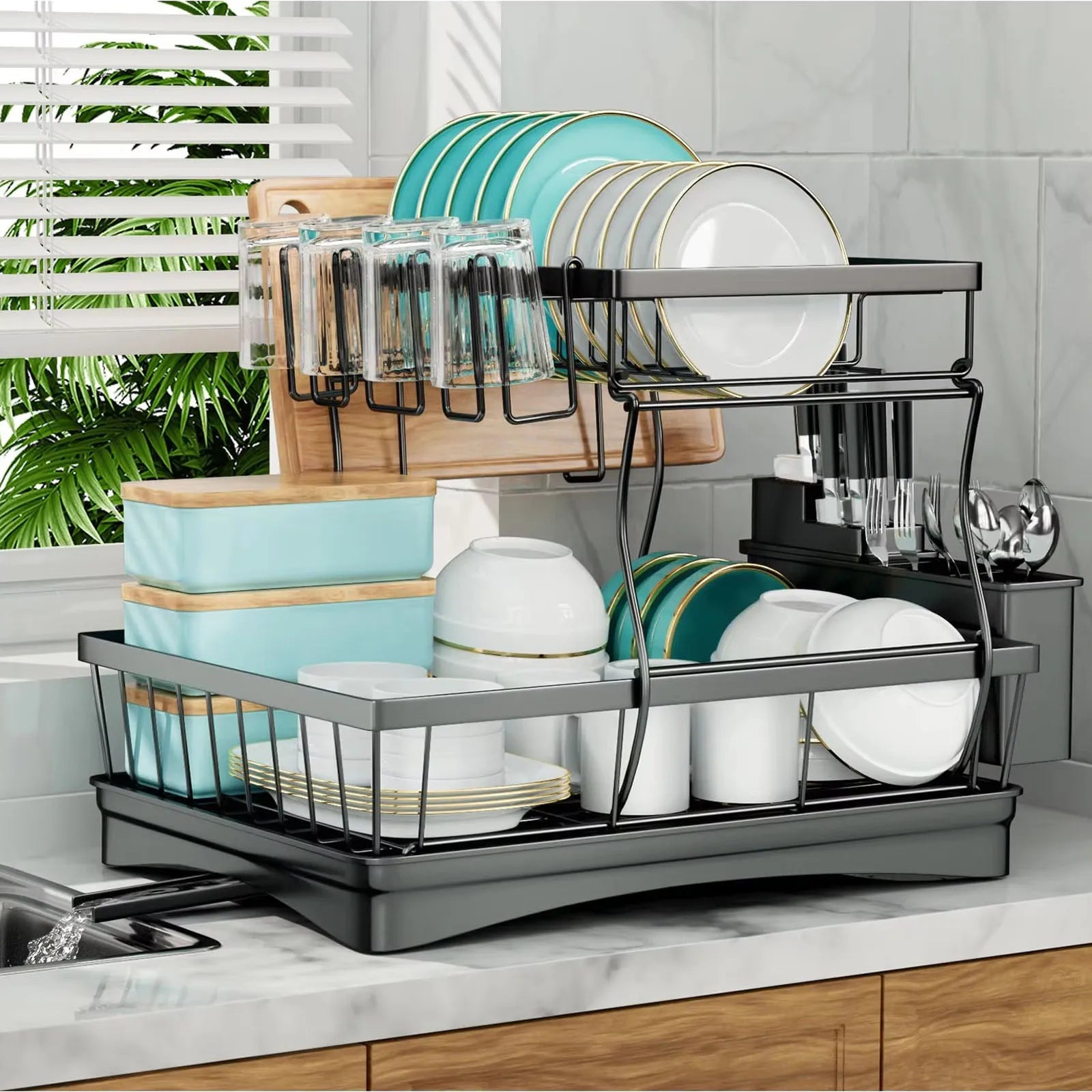 Dish drying rack