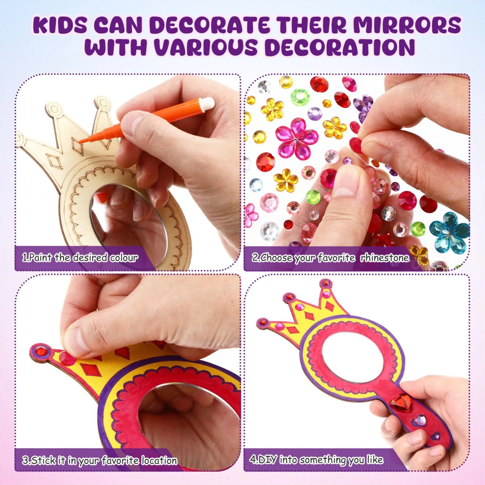 Wooden Mirror Craft Kit