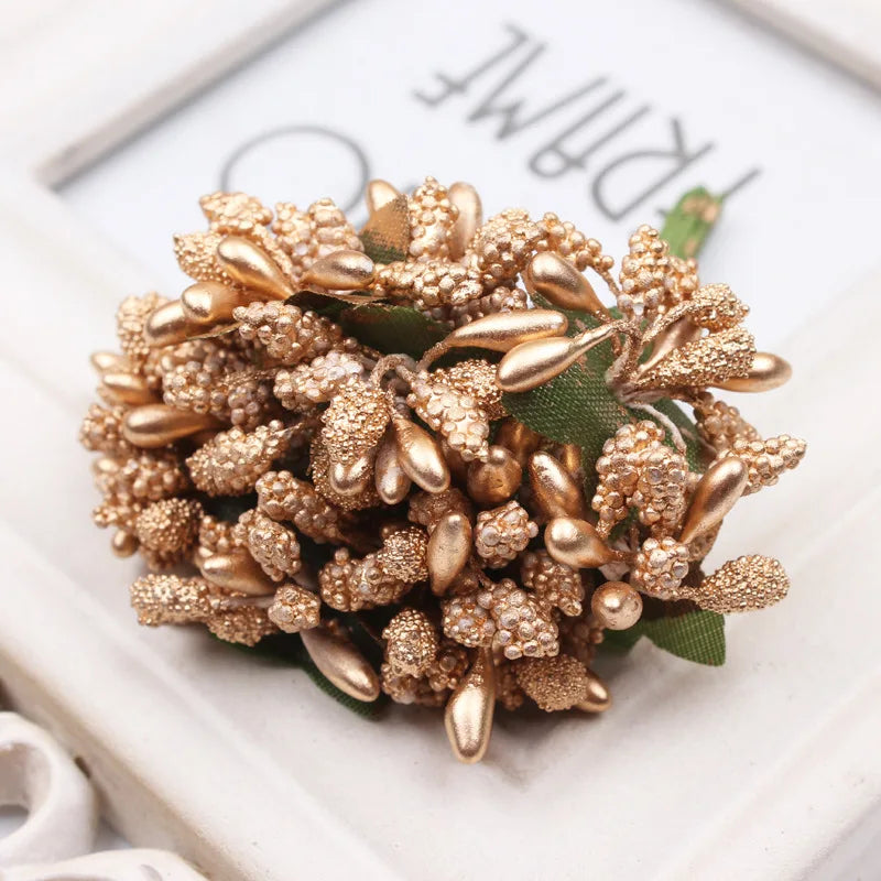 Artificial Small Berries on Wire Stems