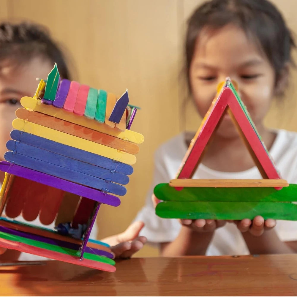 Colored Ice Cream Popsicle Sticks