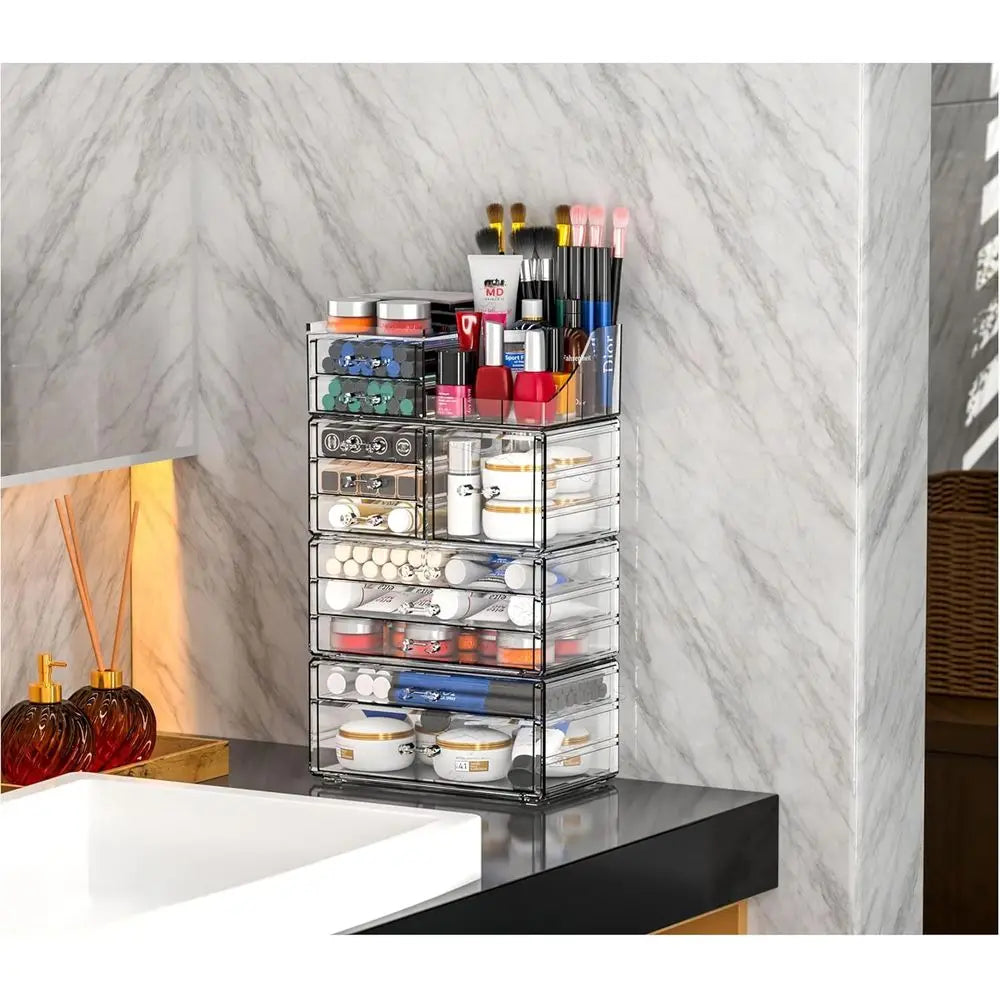 Acrylic Clear Stackable Makeup Organizer