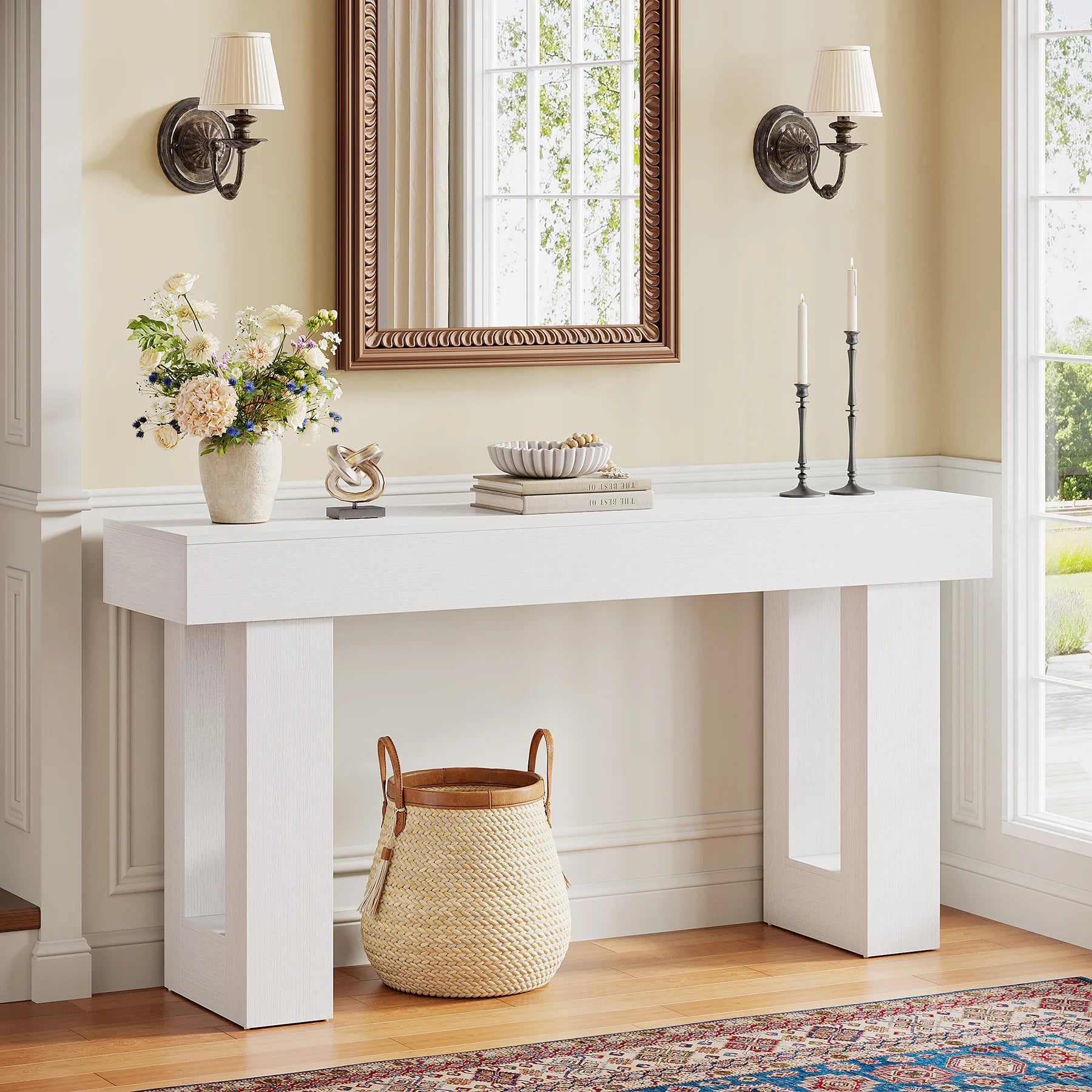 Tribesigns Farmhouse Console Table