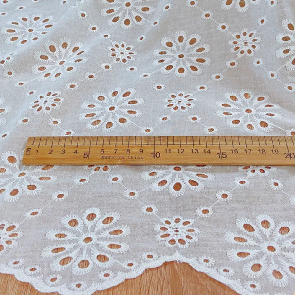 Embroidery Lace Cotton Fabric