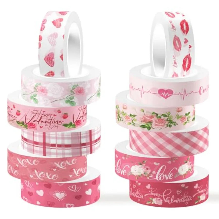 Pink Heart Washi Tape Set