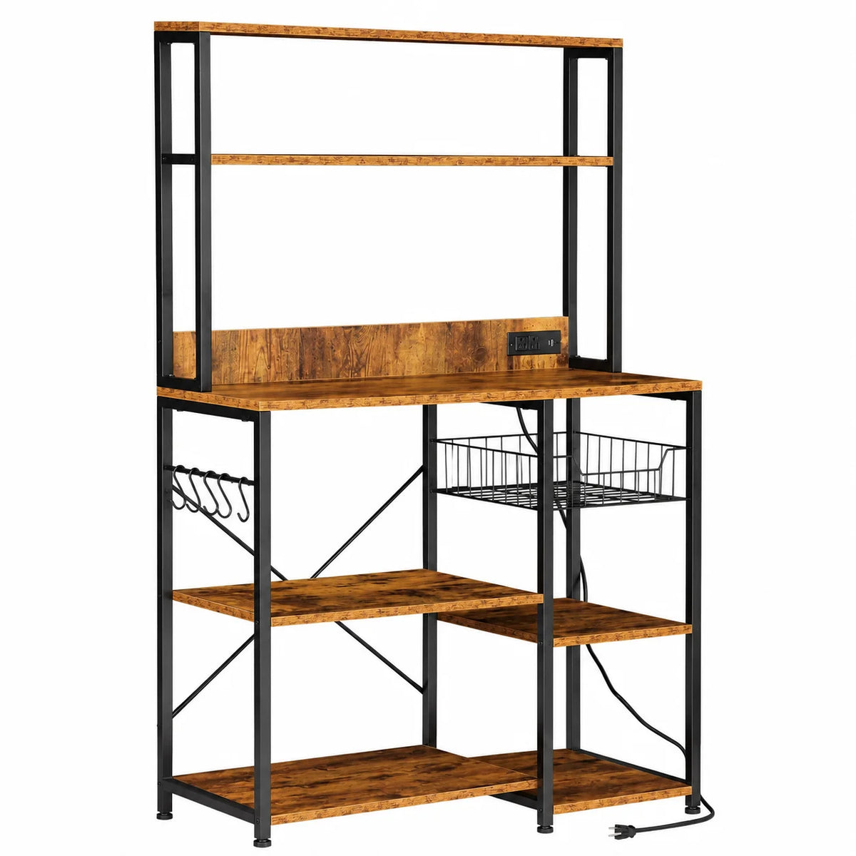 Kitchen Baker Rack with Power Outlet