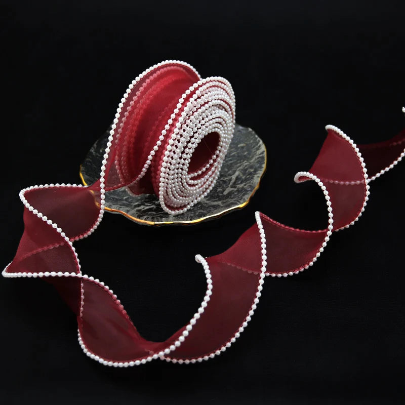 Pearl Edge Organza Ribbon