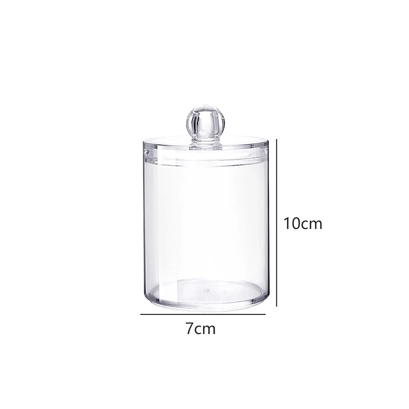 Acrylic Organizer Container with Bamboo Lid