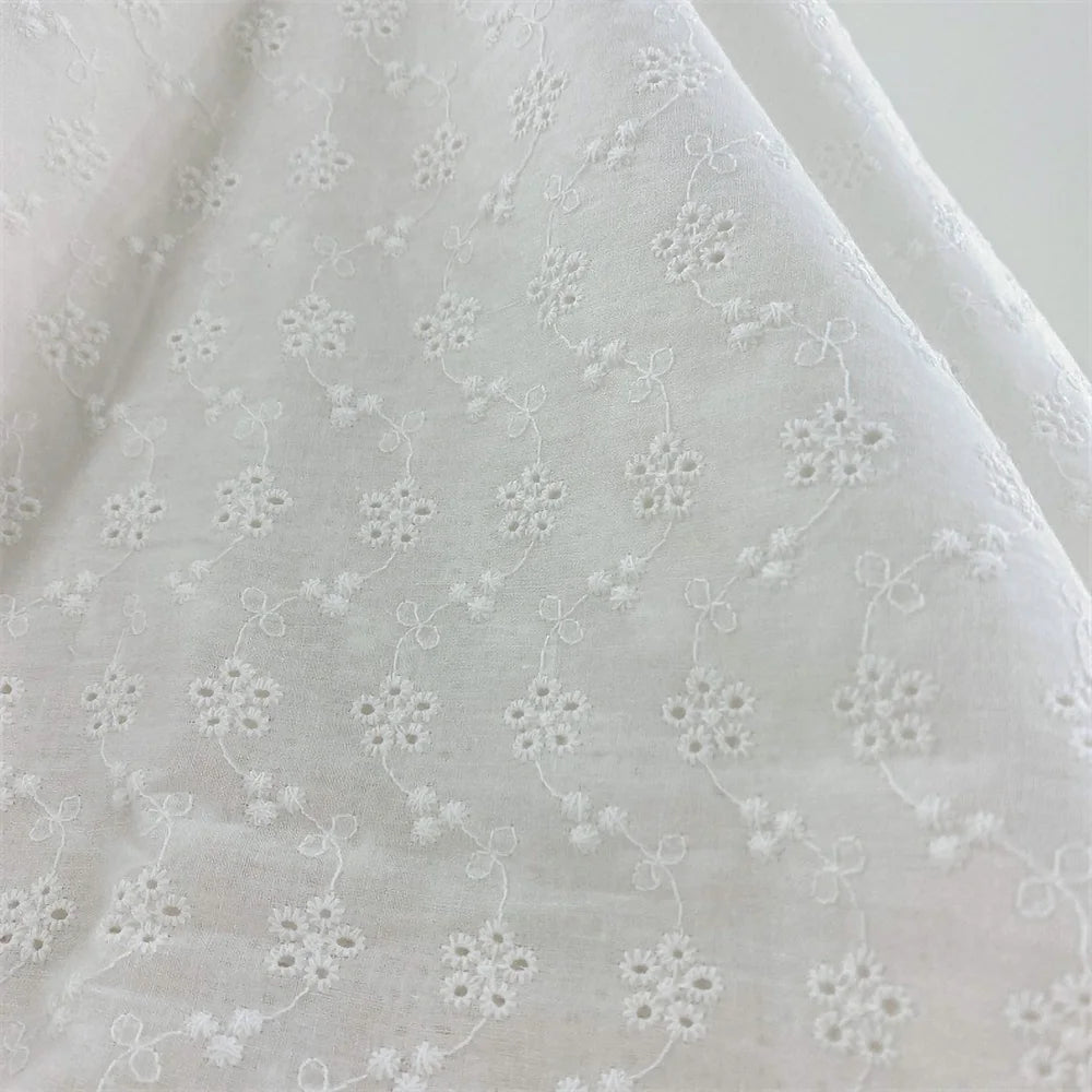 Embroidery Lace Cotton Fabric