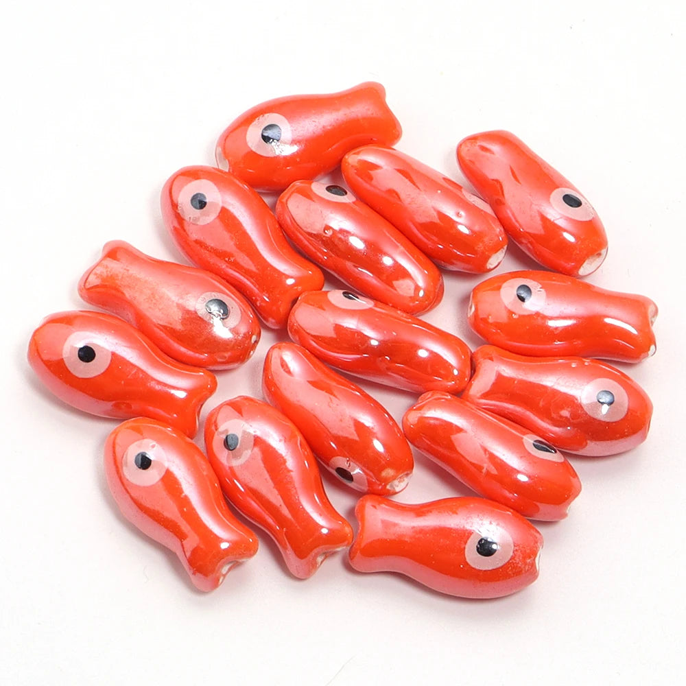 Small Fish Ceramic Beads