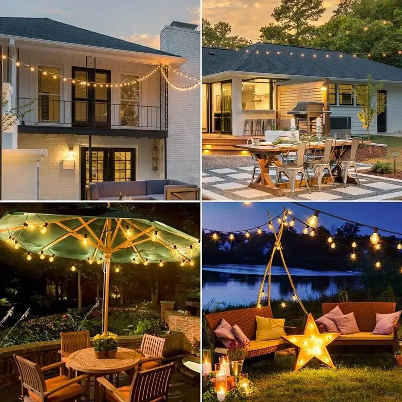 LED Globe String Lights Outdoor