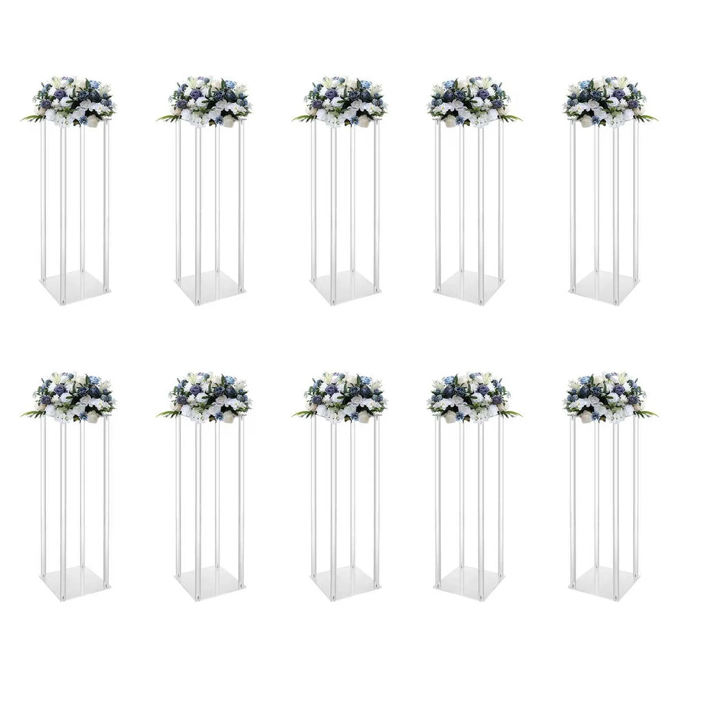 10Pcs Acrylic Vase Wedding Flower Stands