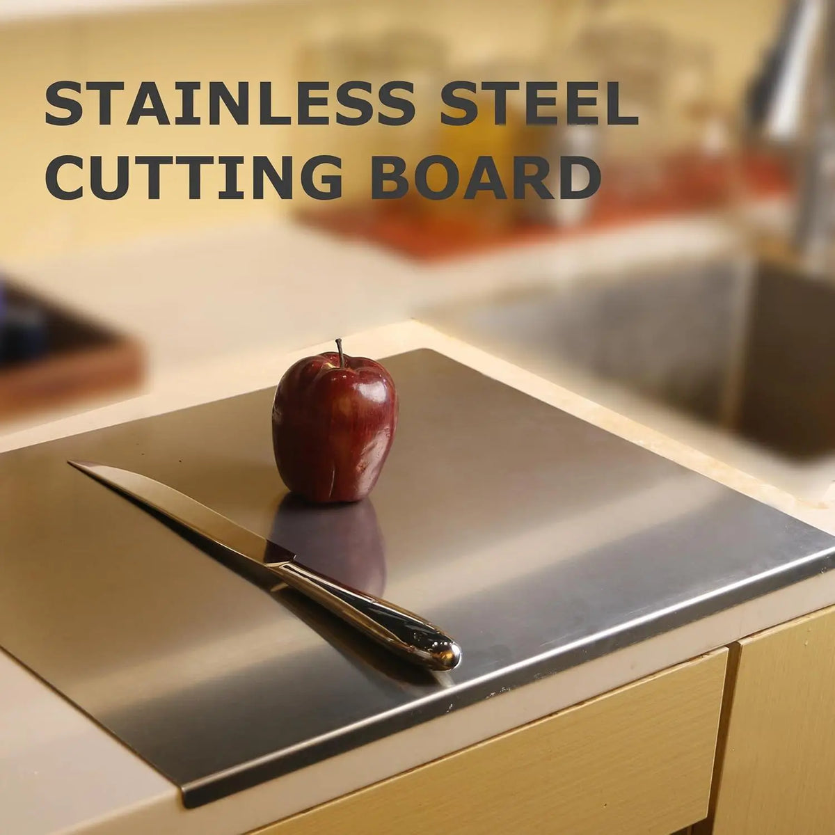 Large Stainless Steel Cutting Board