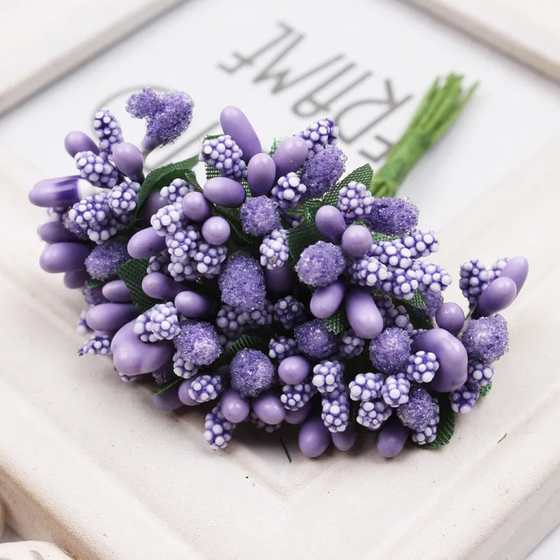 Artificial Small Berries on Wire Stems