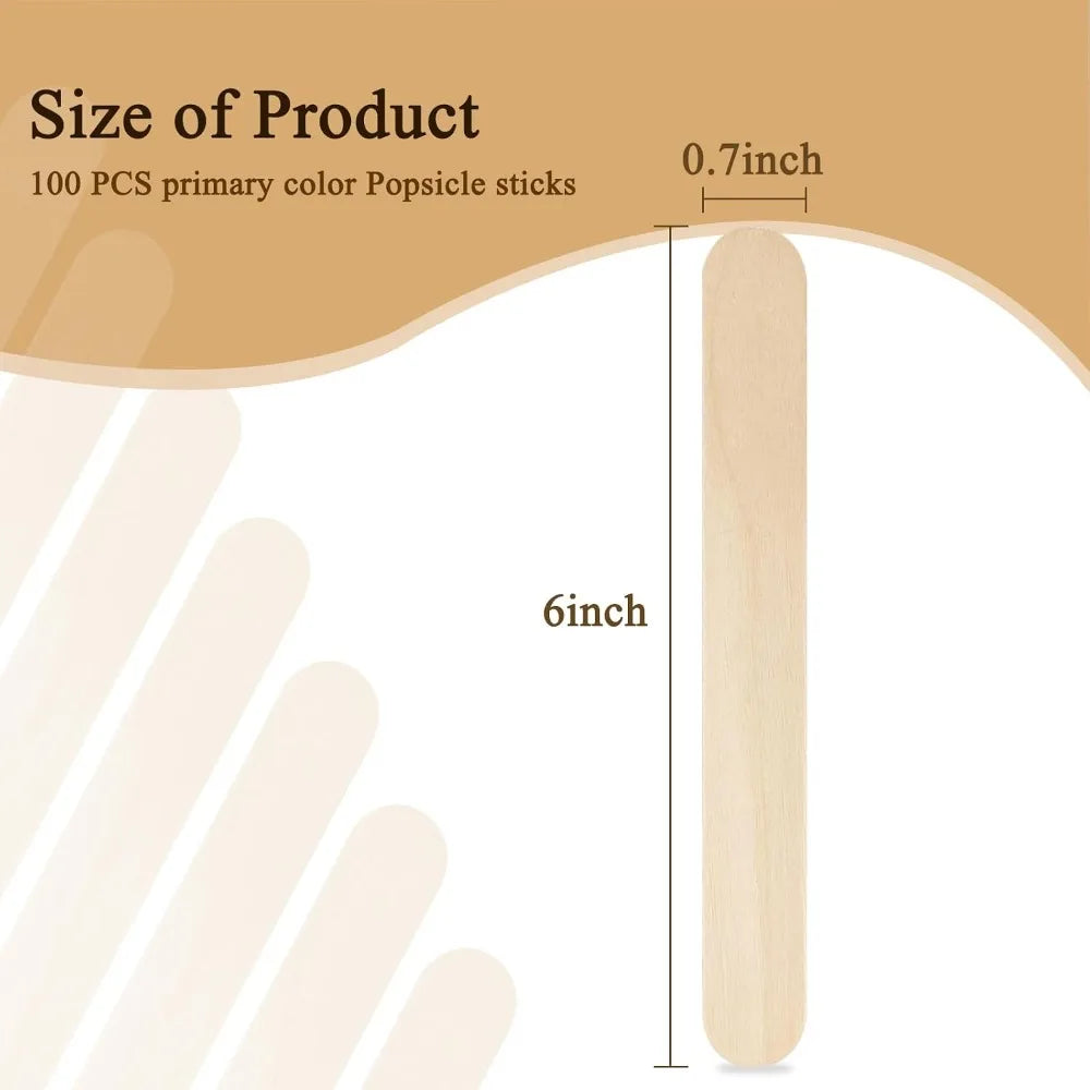 Jumbo Wooden Craft Sticks