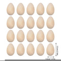 Unpainted Wooden Eggs
