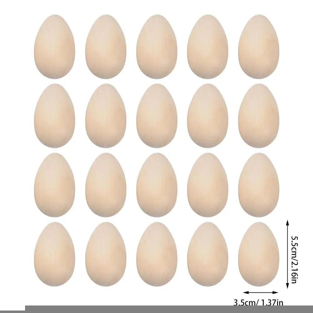 Unpainted Wooden Eggs