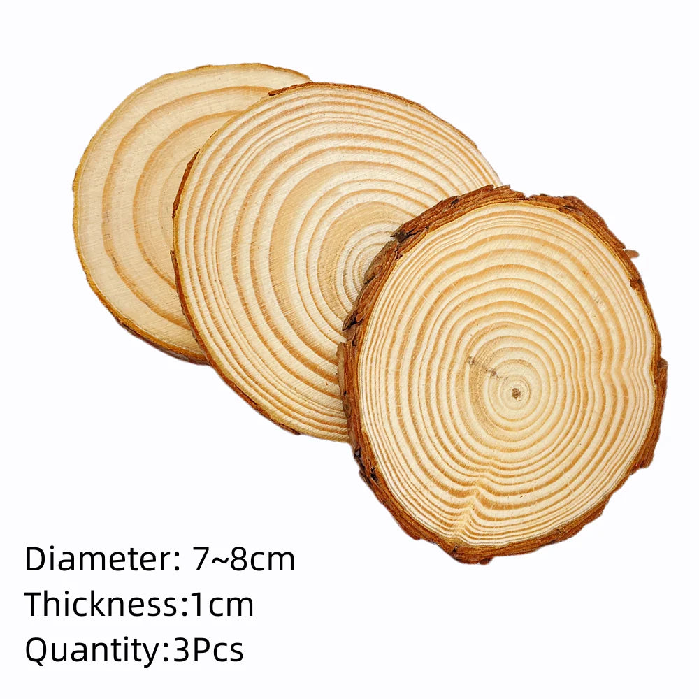 Natural Pine Round Wood Slices