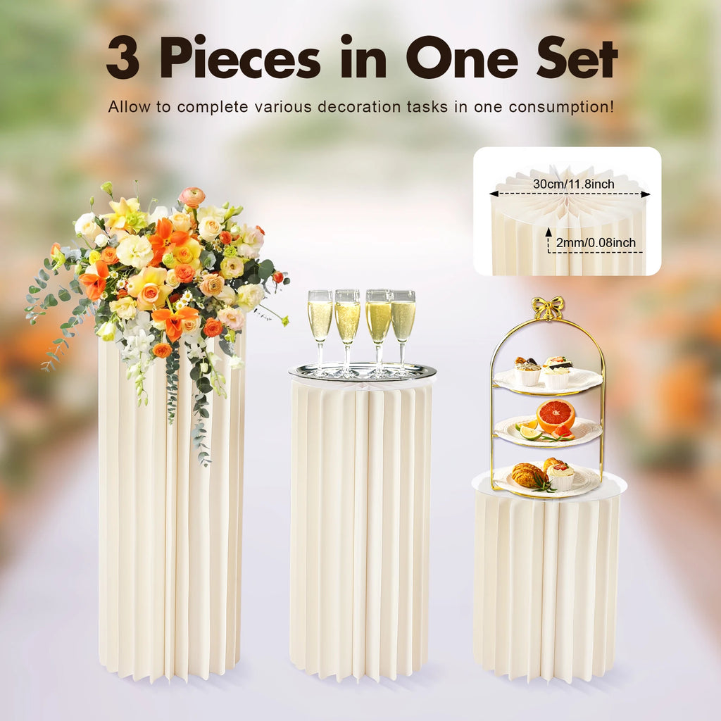 Foldable Cylinder Flower Stand