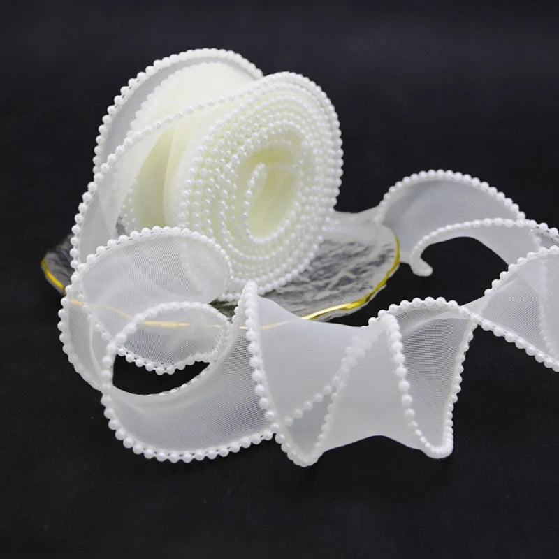 Pearl Edge Organza Ribbon