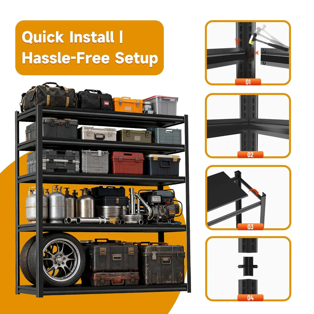 5 Tier Heavy Duty Shelving